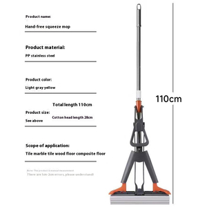 <span class=keywords><strong>Mop</strong></span> Esponja Doméstico Mãos Livres 33cm de Alta Absorção Uso Duplo Úmido e Seco Limpeza em Uma Etapa Compra em Atacado - Product Image 4