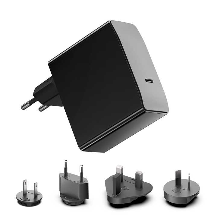 Universal Gan 140W USB C PD3.1 Charger with Interchangeable Plugs