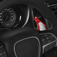 ES Carbon-Faser Lenkrad-Schaltwippen Verlängerte Schalthebel-Abdeckung für Dodge Challenger Charger Durango SRT 2015 - 2022