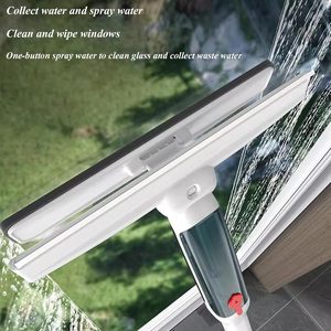 Long Handle Two Head Plastic Window Cleaner with Soap Dispensing Shower <b>Squeegee</b> and Spray for Window Cleaning - Product Image 4