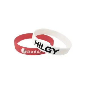High Quality Personalized Custom Embossed Logo Silicone Wristband