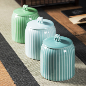 Pabrik MSH penjualan langsung Longquan keramik es retak besar Pot teh segel Jar - Product Image 6