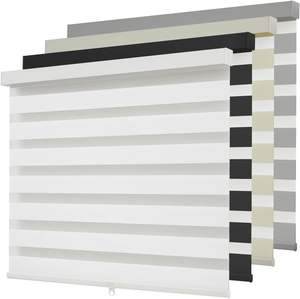 Persianas Zebra Inalámbricas <span class=keywords><strong>de</strong></span> Doble Capa, Persianas Enrollables <span class=keywords><strong>de</strong></span> Tela, Persianas Transparentes Personalizadas, Ideales <span class=keywords><strong>para</strong></span> Puertas Corredizas <span class=keywords><strong>de</strong></span> Vidrio en el Hogar y la Oficina - Product Image 1