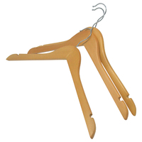 Porte-vêtements en bois naturel pour magasin de vêtements, cintres suspendus pour manteaux et hijabs
