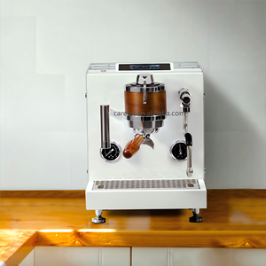 Cafetera Profesional Semiautomática con Sistema de Control de Flujo, Cafetera Espresso Comercial de 9 Bares - Product Image 1