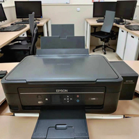 EPSON L455 için 4 renkli çok fonksiyonlu mürekkep A4 Jet yazıcı WIFI ile ikinci el içerir