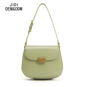 批发产品高品质真皮斜挎包复古时尚手袋设计马鞍女包 - Product Image 1