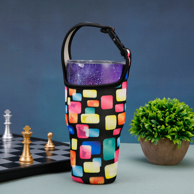 Neoprene 30 oz Tumbler Carrier with Shoulder Strap