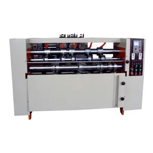 High speed corrugated cardboard thin blade slitter and scorer machine