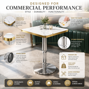 Mesa <span class=keywords><strong>de</strong></span> Comedor Cuadrada <span class=keywords><strong>de</strong></span> Mármol <span class=keywords><strong>de</strong></span> Alta Calidad 60x60, Diseño Moderno para Restaurante, Uso en Exteriores o Hoteles, Gran Venta - Product Image 5