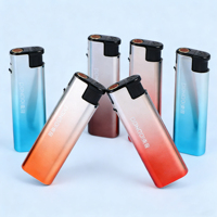 Cadeaux d'affaires promotionnels, design personnalisé, logo, briquet à gaz électrique coupe-vent en plastique rechargeable, design européen, écologique