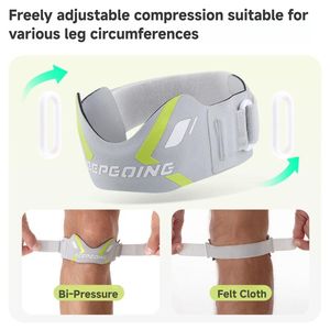 Rodilleras Ajustables <span class=keywords><strong>de</strong></span> Neopreno Suave con Soporte para la Rótula para Correr, Talla Única, Soporte para Estabilizar la Rodilla y la Tendinitis - Product Image 4