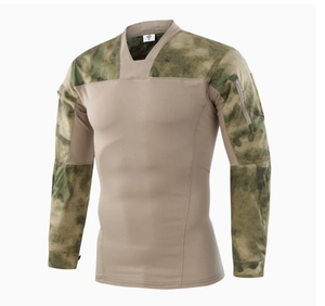 เสื้อยืดลายพรางหลากสี DF EDS Outdoor Sports Cs DFP Stock FG RUIN CP รุ่นใหม่ คอวี ลายกบ - Product Image 1