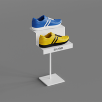Présentoir de magasin de marque personnalisée Présentoir de baskets de sport de comptoir Présentoir de chaussures à talons hauts