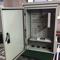 Armoire de distribution électrique extérieure ODM, étanche IP55, avec double ventilateur, thermostat, boîtier électronique, boîte pour équipement à fibre optique