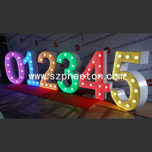Lettres chapiteau lumineuses avec des chiffres de 0 à 9, pour décoration de fête d'anniversaire - Product Image 6