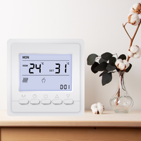Thermostat de chauffage électrique réglable pour thermostat de chauffage électrique au sol avec bouton de contrôle Thermostat de pièce électrique