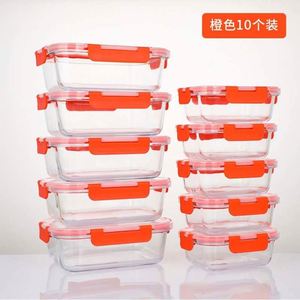 Recipiente de Vidrio de Borosilicato de Alta Calidad para Almacenamiento de Alimentos con Tapa Superior, para Loncheras y Regreso a Clases, para Uso en la Cocina - Product Image 6