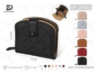 Women's <b>Card</b> <b>Holder</b> Wallet 4 Inch PU Leather Zipper Closure Quilted Diamond Pattern 35 Mm Thickness - Product Image 1