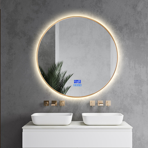 <span class=keywords><strong>Miroir</strong></span> <span class=keywords><strong>de</strong></span> salle <span class=keywords><strong>de</strong></span> bain LED rond personnalisé <span class=keywords><strong>de</strong></span> 60 <span class=keywords><strong>cm</strong></span>, décoration murale, lampe intelligente avec fonction d'éclairage - Product Image 2