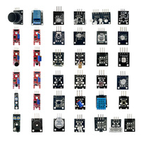 Kit de démarrage de modules de capteurs 37 en 1 avec tutoriel DHT11, IR, ultrasonique, capteur d'humidité du sol pour l'apprentissage de l'électronique