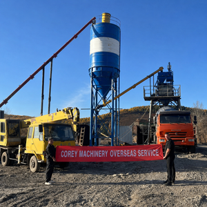 Corey Simple Structure Electric Motor Driven Stationary Concrete Batching Plant with <b>Aggregate</b> Batcher for Road Construction - Product Image 6