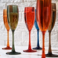 Verres à champagne à clicquot veuve personnalisés polyvalents de haute qualité et verres à champagne club verres à champagne avec boîte-cadeau