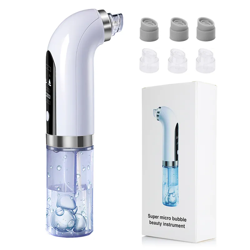 KKS beauti product facial lift face cleaner electric micro small bubble water cycle acne pimple pore vacuum blackhead remover