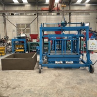 Nouvelle conception de machine portable automatique pour la fabrication de poteaux de puits en béton et de cercles de puits, avec moteur, multifonctionnelle