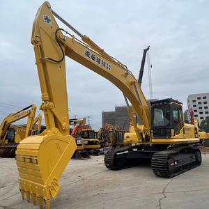 Excavatrice sur chenilles Komatsu PC300 LC-8N1 jaune, hydraulique, de construction, 30 tonnes, équipée d'un attache rapide - Product Image 6