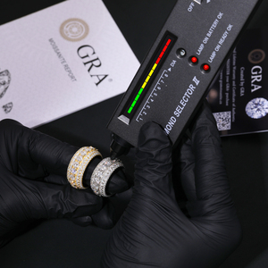 Luxury 5 Rows <strong>Moissanite</strong> <strong>Ring</strong> Pass Diamond Tester 925 Sterling Silver Shiny Fashion Jewelry <strong>Rings</strong> <strong>Moissanite</strong> <strong>Ring</strong> <strong>Men</strong> - Product Image 5