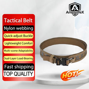 Cinturón Táctico Ajustable, Ligero, Transpirable y Duradero, con Doble Sistema MOLLE, de Cordura, con Gancho y Bucle, Tipo Bison, para Actividades al Aire Libre - Product Image 1