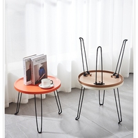 Table basse mobile moderne pour chambre à coucher, table d'appoint pour canapé, plusieurs meubles de salon, table ronde simple et mini, étagère de chevet