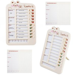 Thói quen hành vi của trẻ em để phát triển lịch trình đấm thẻ hàng ngày dễ thương phim hoạt hình chó tự điều chỉnh thẻ đấm - Product Image 4