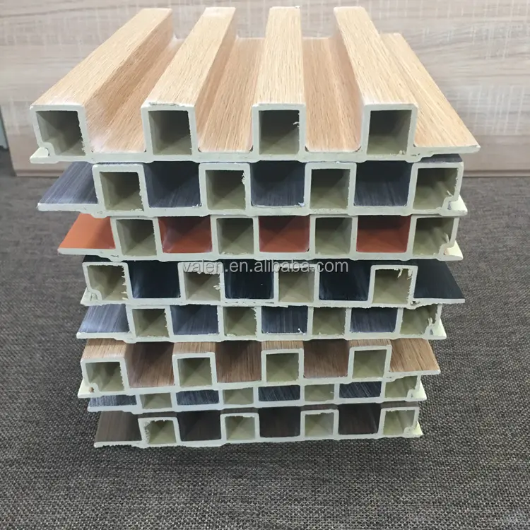 קל להתקין Hualun Guanse חלול עץ חלון גריל עיצוב מאוורר בצורת חריץ צלחת קיר