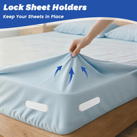 Fixateur de draps de lit de 3e génération amélioré, facile à utiliser, attache sécurisée pour matelas Queen/King/Full