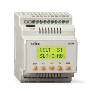 PLC programmable compact Selec 10DI 8RO 2AI 24VDC avec écran LCD 2x8 et 5 touches de commande dédiées - Product Image 2