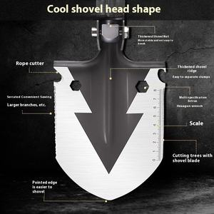 Nouvelle pelle pliante multifonctionnelle d'extérieur du fabricant, outil d'ingénieur transfrontalier pour le camping - Product Image 2