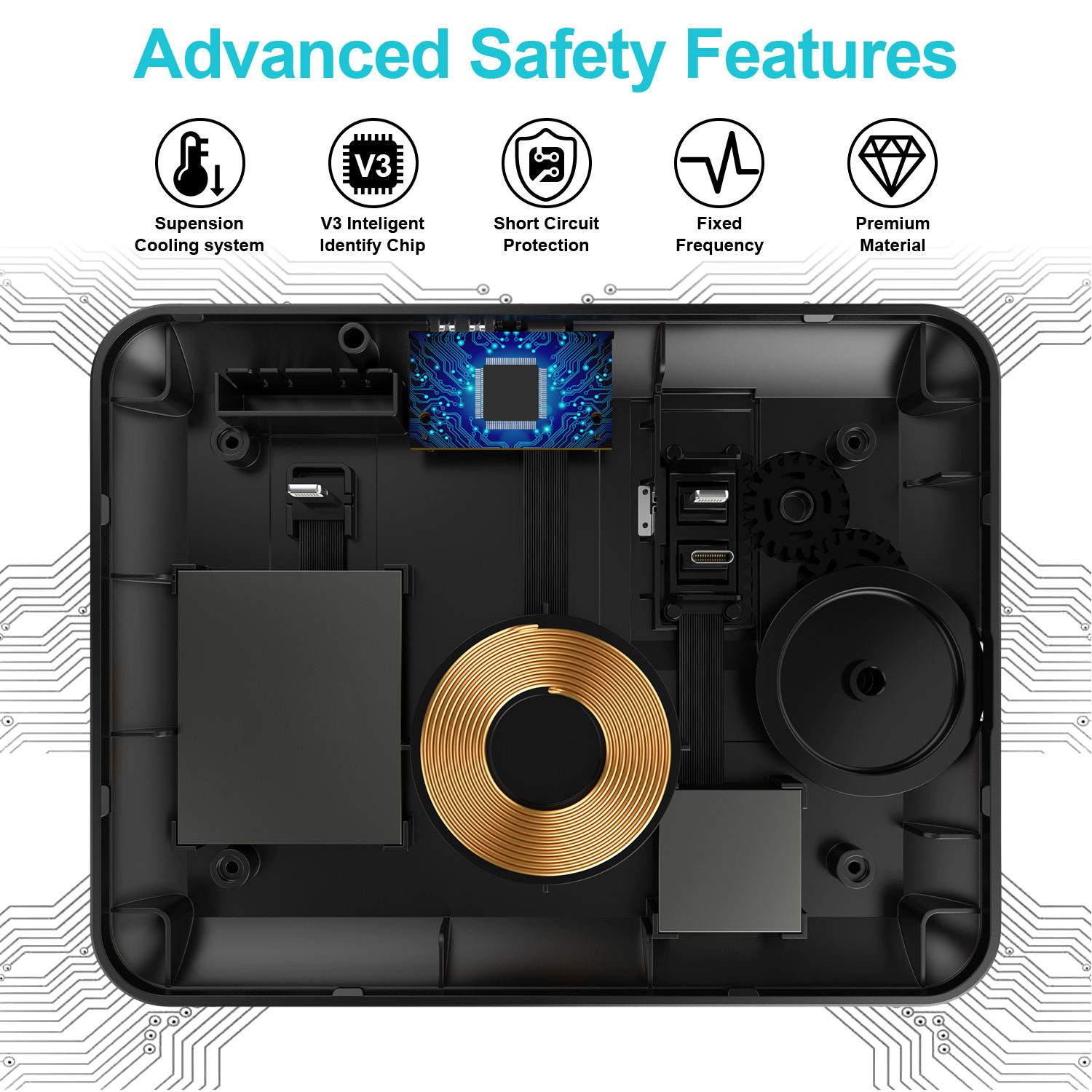 Portable charger fast phone charging station mobile custom logo phone charger for Apple Watch and for Airpods