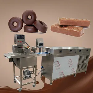 Chocolate Bar Making Machine Donut Chocolate Coating Machine Protein Bar Extruder Machines For Small Businesses