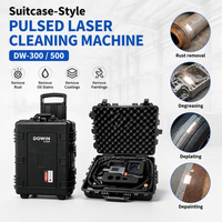 Nouvelle machine de nettoyage au laser pulsé portable de 100W-500W pour l'élimination de la rouille, de la peinture et des graffitis sur les moules métalliques, les pièces automobiles