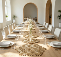 Ensemble de sets de table à motif floral, résistants à la chaleur, lavables, antidérapants, pour la cuisine, les fêtes à domicile et les mariages