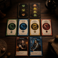 Jeu de cartes à collectionner sur le thème des Trois Royaumes, personnalisé et professionnel, cartes de jeu de qualité supérieure, écologiques, pour usage familial, OEM/ODM, papier haut de gamme