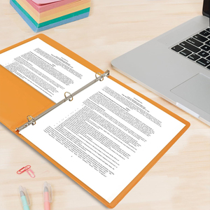 Tùy chỉnh nhà máy Polypropylene A4 nhựa tập tin trống chất kết dính thư mục 3 NhẪn Pp chất kết dính văn phòng sinh viên văn phòng phẩm - Product Image 6