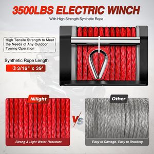 Winche Eléctrico Portátil 4x4 para Automóvil, Resistente al Agua IP67, Gran Capacidad de Tracción, Winche Automático de Grado Industrial - Product Image 4