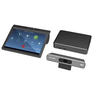 Çoklu sitesi telepresence çözümü otomatik çerçeve 4K Ultra HD USB kamera ile 10.1 inç ControllerSmart dokunmatik ekran IP deskphone