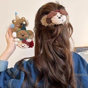 Conception originale mignon Animal en peluche épingle à cheveux femmes nouvelle tête arrière tempérament épingle à cheveux canard <span class=keywords><strong>bec</strong></span> Clip Clip - Product Image 3