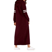 Robe longue en fourrure rétro pour femmes, sweat-shirt à capuche en polaire pour l'automne et l'hiver, robe moulante