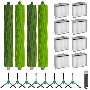 Compatible con Irobot Pro705 Vac Plus 504, juego de cepillos laterales con filtro y cepillo principal para uso doméstico, piezas de plástico - Product Image 1