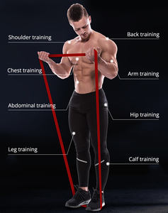 تدريب ألعاب القوى الطويل اللياقة البدنية شعار مخصص حلقة المقاومة للساقين ومعدات صالة الألعاب الرياضية المؤخرة - Product Image 6